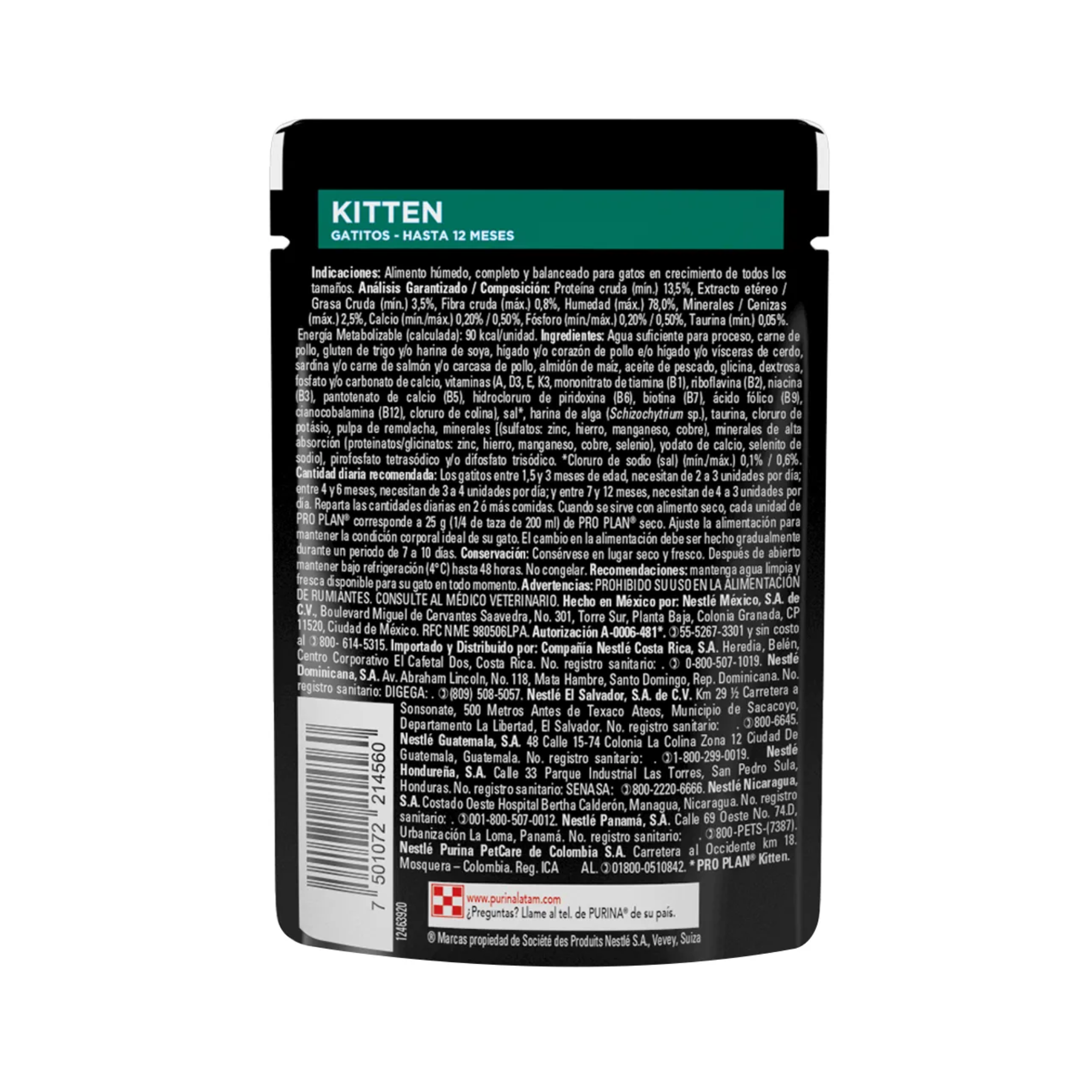 Alimento húmedo Pro Plan gatito kitten pollo 85 gr