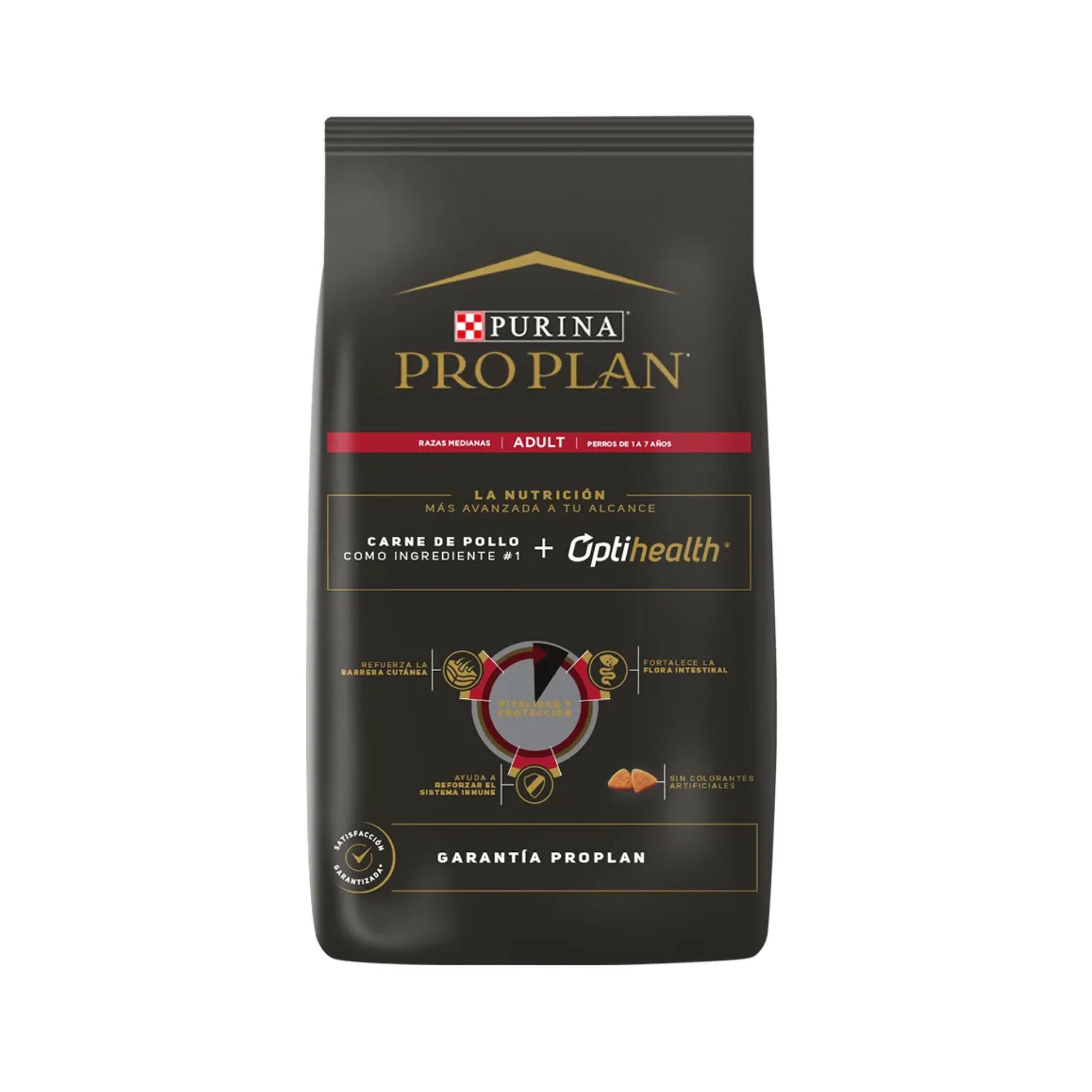 Croquetas Pro Plan Adulto raza mediana con pollo y spirulina 3 Kg - AniMALL