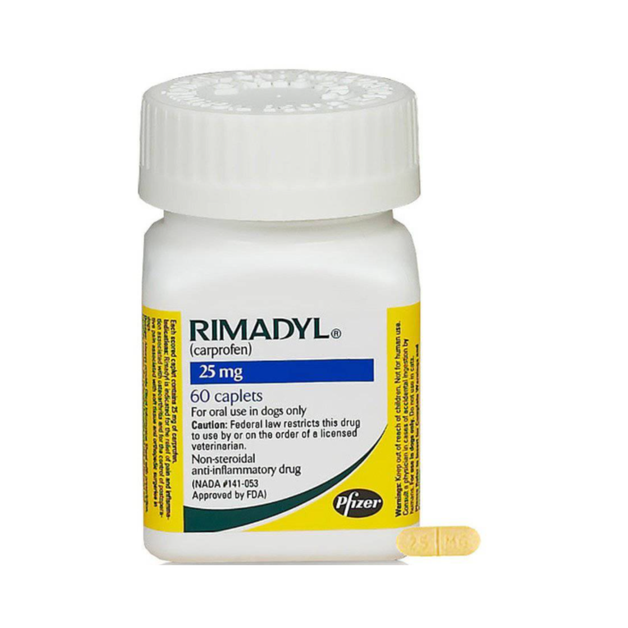 Rimadyl Carprofeno 25mg, 60 tabletas Zoetis