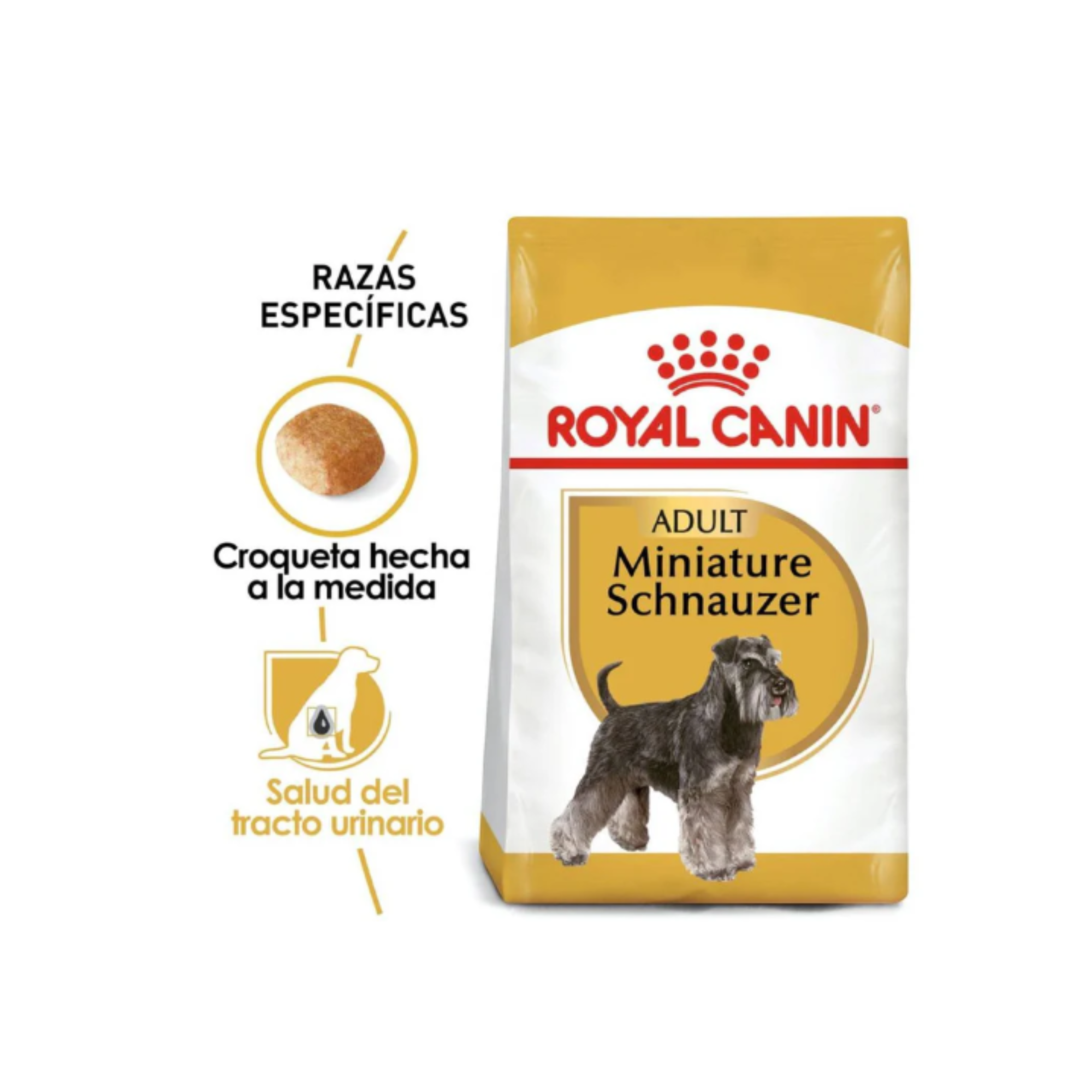 Bolsa de alimento seco Royal Canin Schnauzer Miniatura Adulto 4.5 kg para perro adulto
