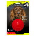 Bumpy Ball pelota para perro roja mediana de hule natural 4BF