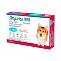 Simparica Trio 24 mg caja con 3 masticables para perros de 10 a 20 kg contra pulgas y garrapatas