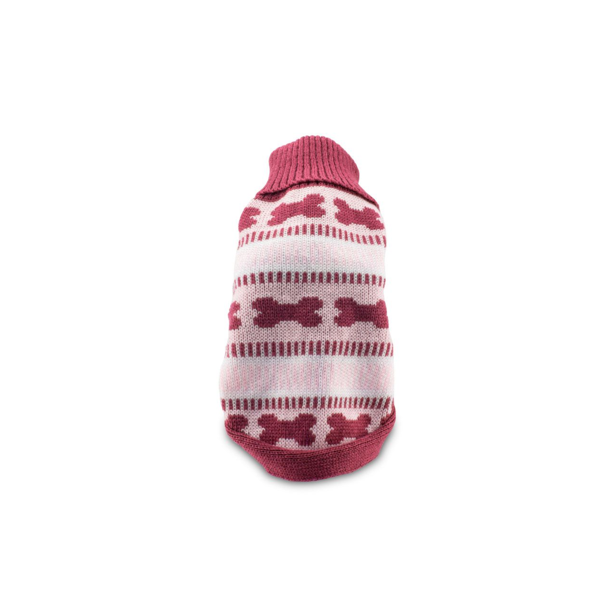CATM Suéter de Hueso Color Rosa con Blanco Talla 1