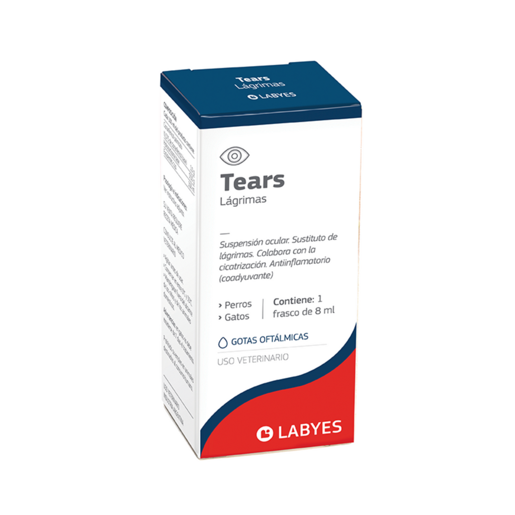 Tears 8 ml Labyes lágrimas artificiales cicatrizantes para perros y gatos