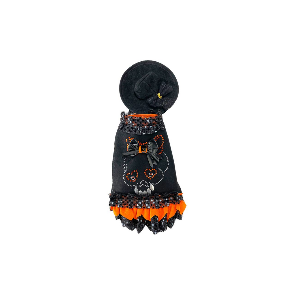 Toutmignon Vestido Color Negro con Diseño de Calavera Talla 0