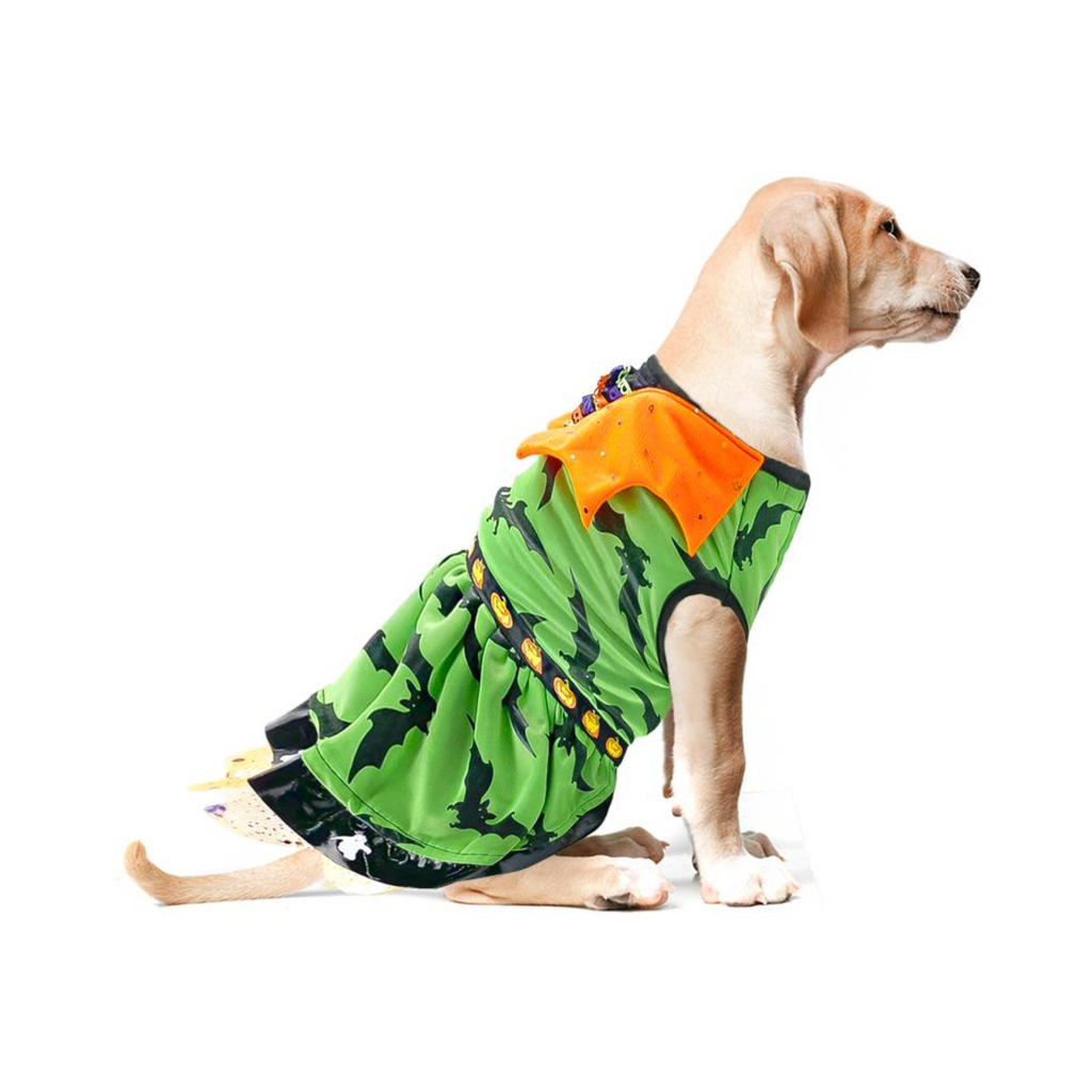 Toutmignon Vestido Color Verde con Murcielagos Talla 0