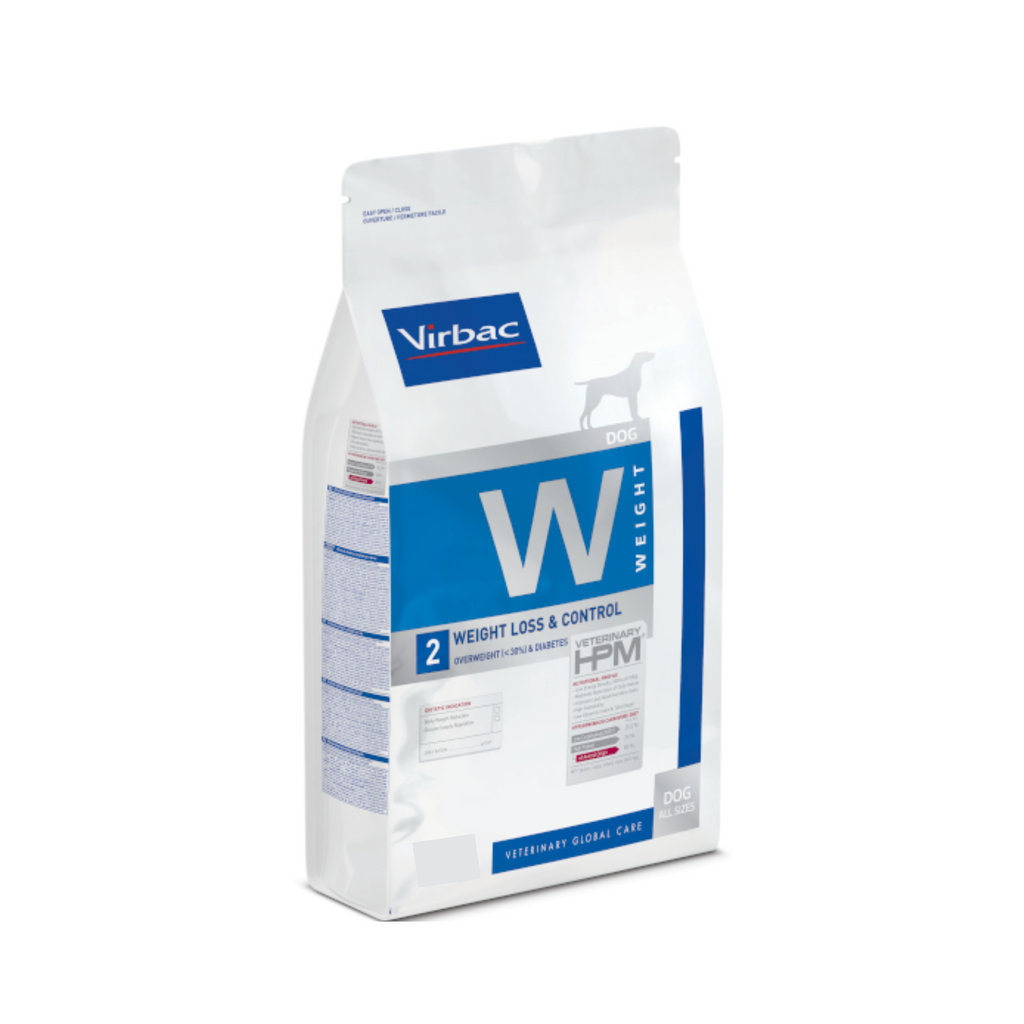 Bolsa Virbac HPM Dog Weight Loss and Control 12 kg, alimento para perros con sobrepeso y obesidad