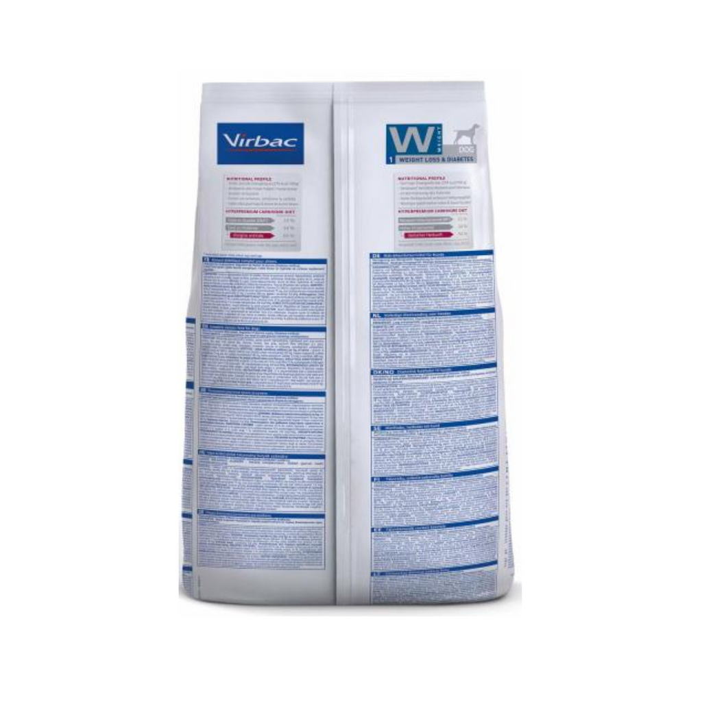 Croquetas Virbac HPM Weight Loss and Diabetes para control de peso y glucemia en perros, bulto 12 kg