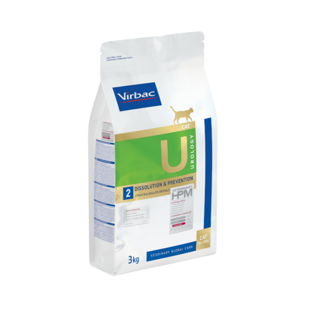 Virbac HPM Cat Urology Dissolution & Prevention, alimento para gato con cálculos urinarios 3 kg - AniMALL