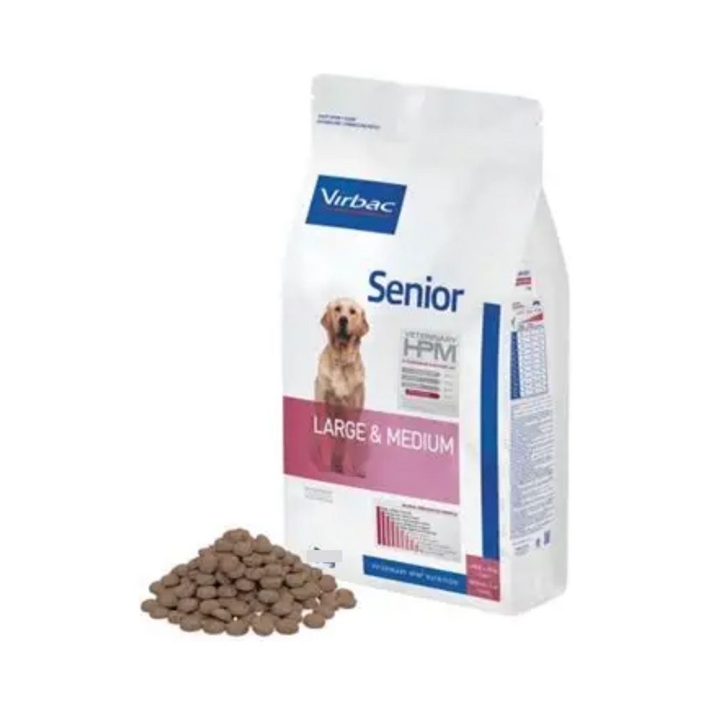 Croquetas Virbac HPM Dog Senior para perros mayores de razas grandes y medianas