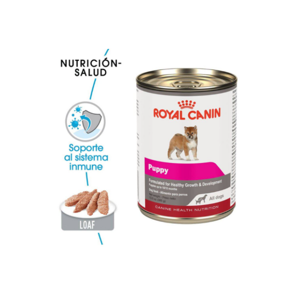 12 Latas Royal Canin Wet All Dogs Cachorro 385 g, alimento humedo pate de pollo para cachorros