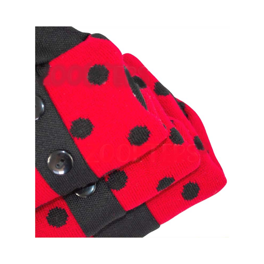 Zooeters Valentina Sueter Color Rojo Con Estampado De Circulos Negros Talla 4