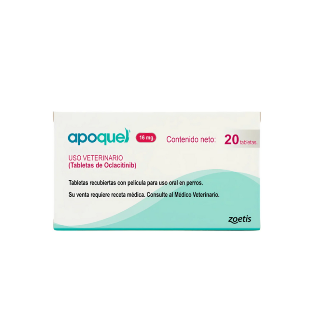 Apoquel 16 mg oclacitinib, alivio de comezón y alergia en perros grandes