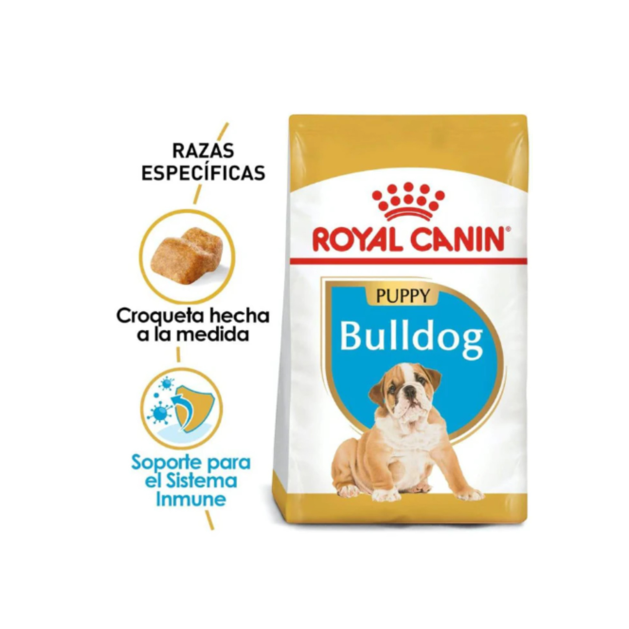 Royal Canin Bulldog Puppy 2.72 kg, alimento seco para cachorros Bulldog