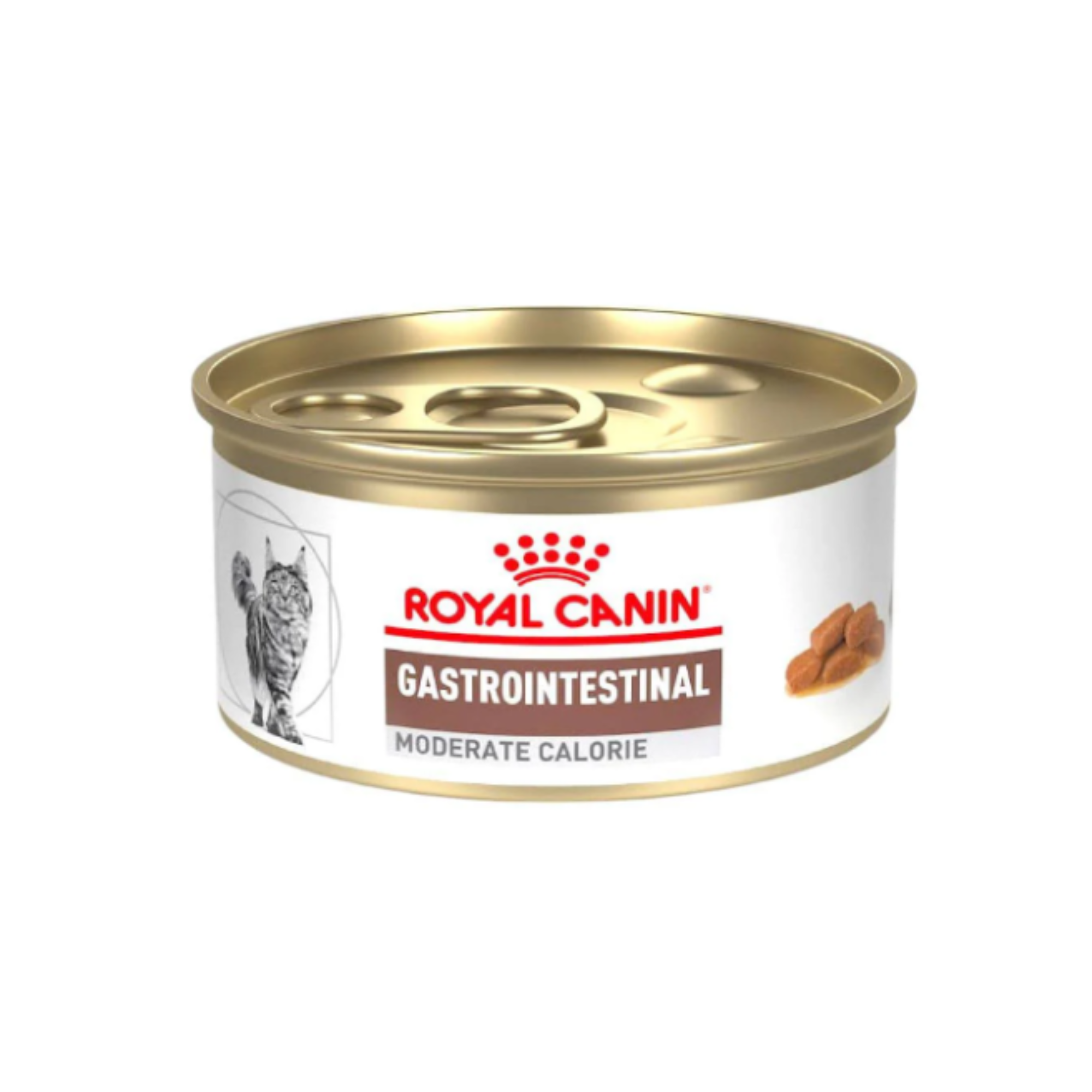 24 Latas Royal Canin Vet Gastrointestinal Moderate Calorie para gato 85 g, alimento húmedo para salud digestiva