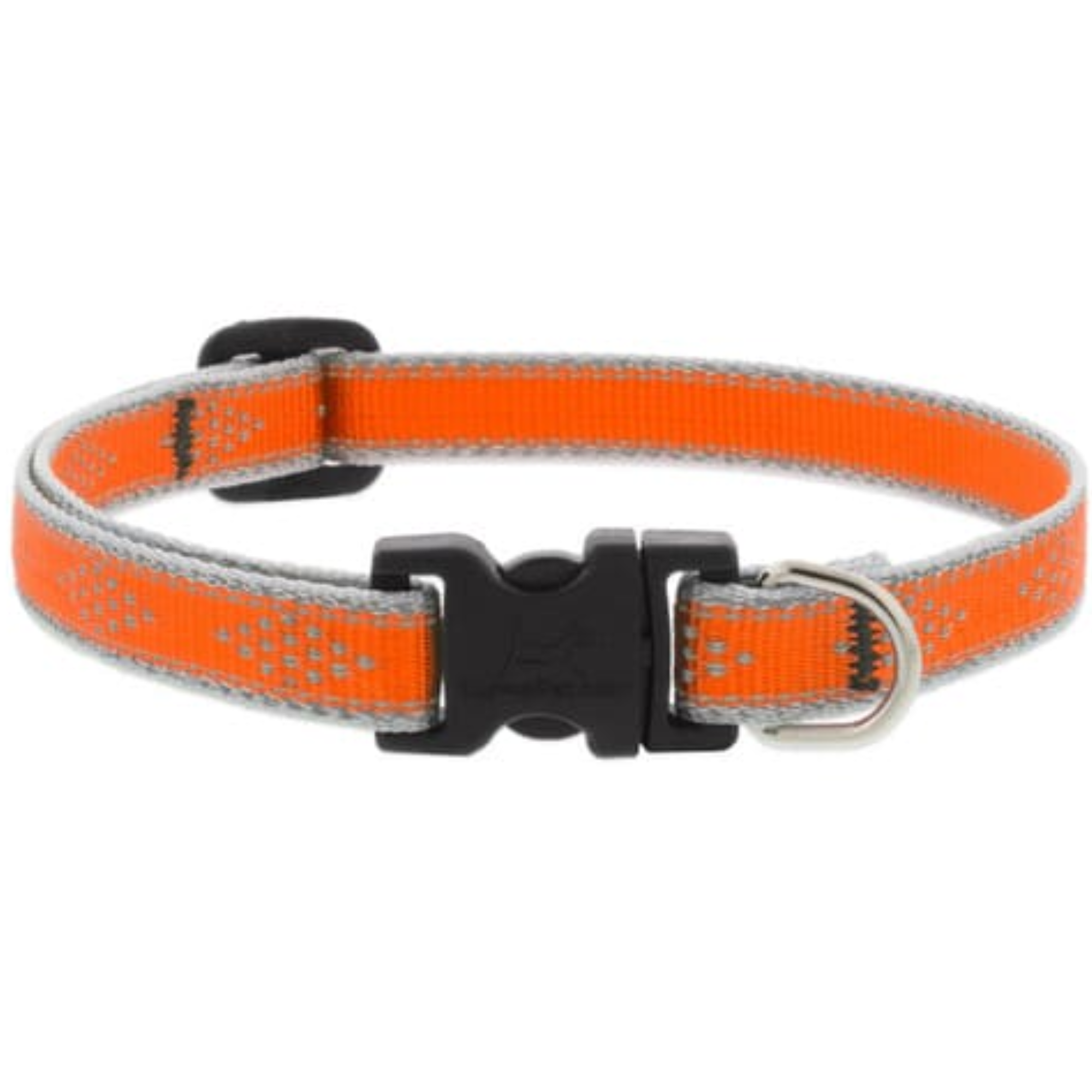Lupine Pet Collar Color Naranja Neón Con Broche Para Perro Talla Mediano 23 a 34 cm