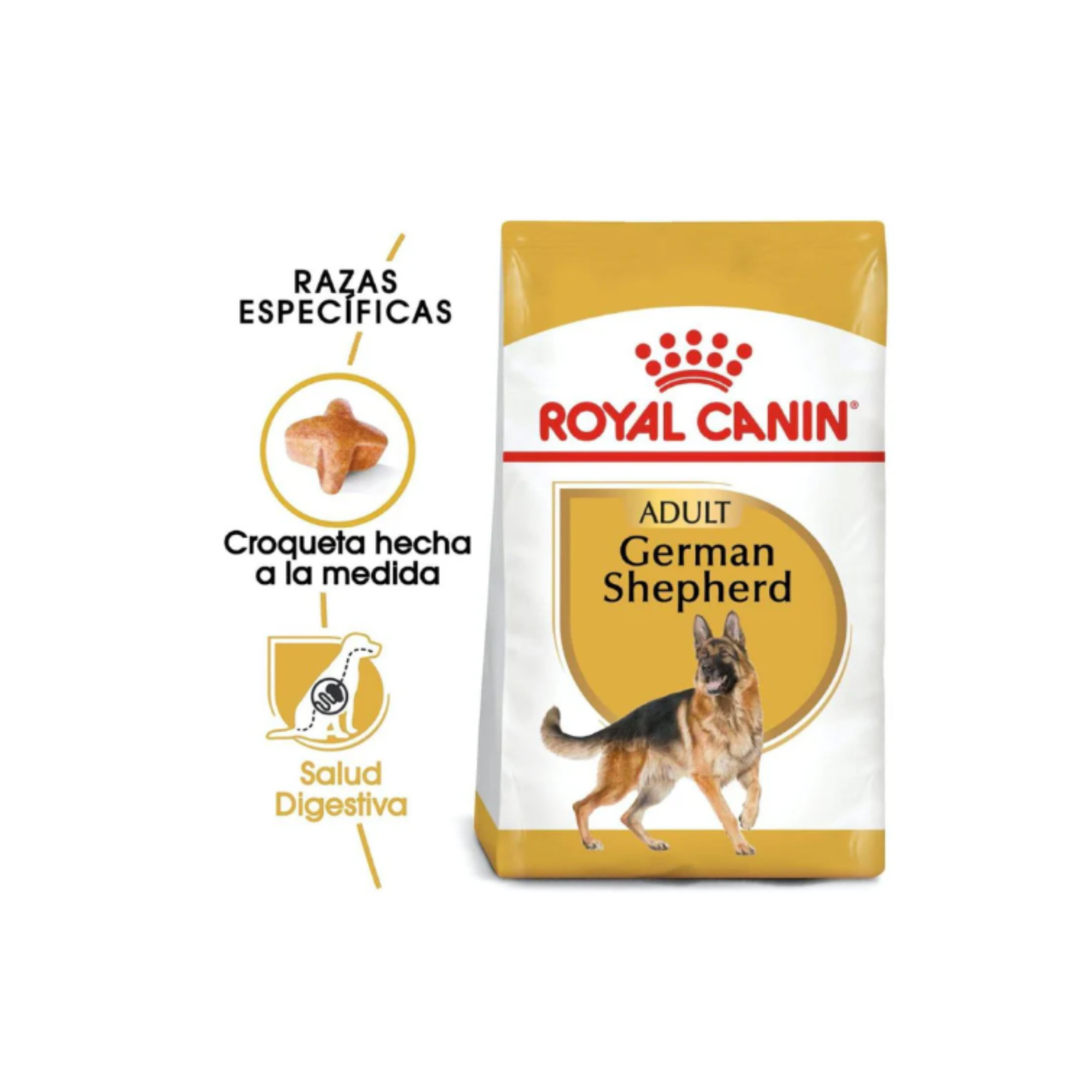 Bulto de Royal Canin German Shepherd Adulto 13.6 kg, alimento seco para Pastor Alemán