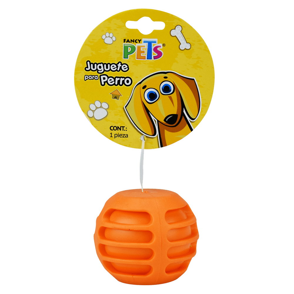 Pelota de caucho acanalada para perros Fancy Pets - AniMALL