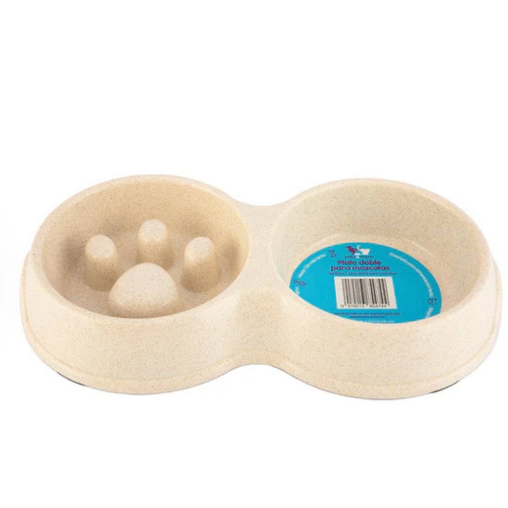 plato perro comer lento