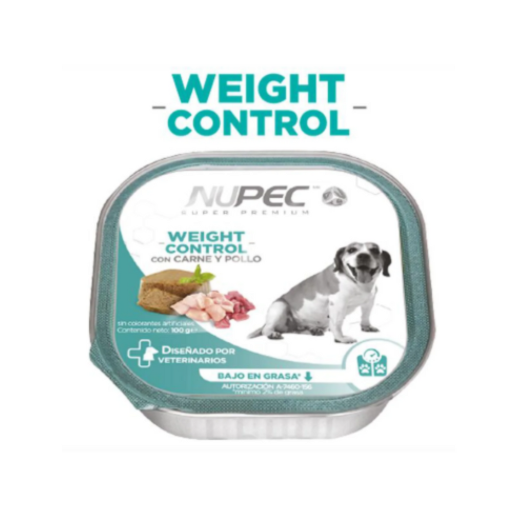 Nupec 20 Latas Alimento Húmedo para Perro Weight Control 100 gr